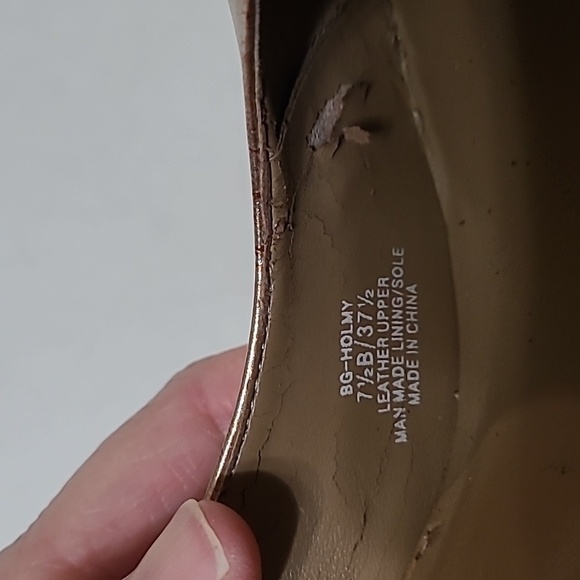 BCBGENERATION Women's Holmy Gold & Brown Marbled-Look Heels Size 7.5 - Picture 7 of 14